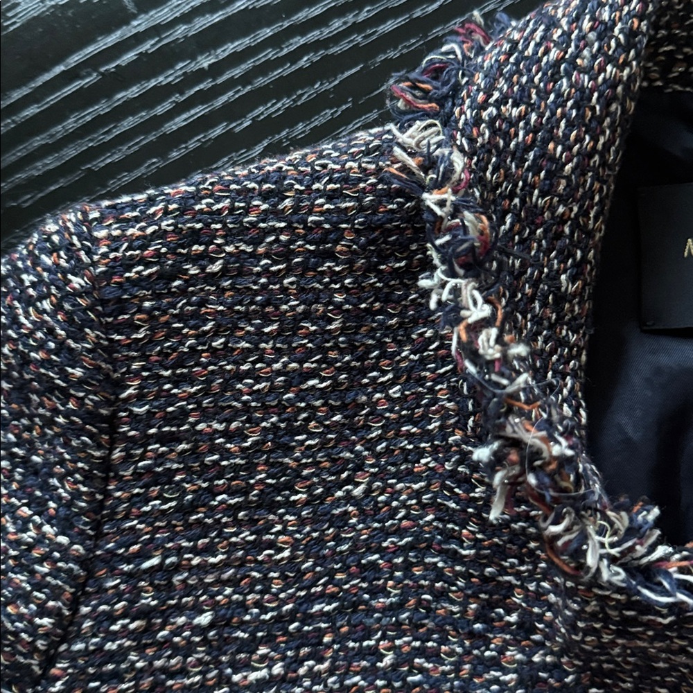 Massimo Dutti Tweed Long Blazer Jacket — Size 4 (EUR 36) - Picture 8 of 8